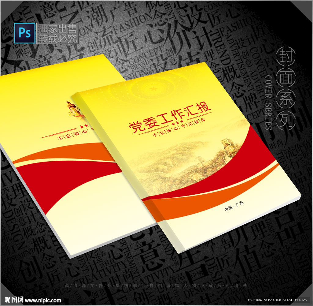 党委工作汇报封面