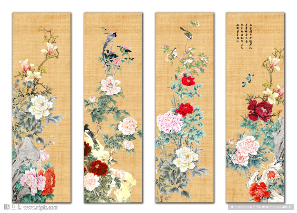 装饰画牡丹