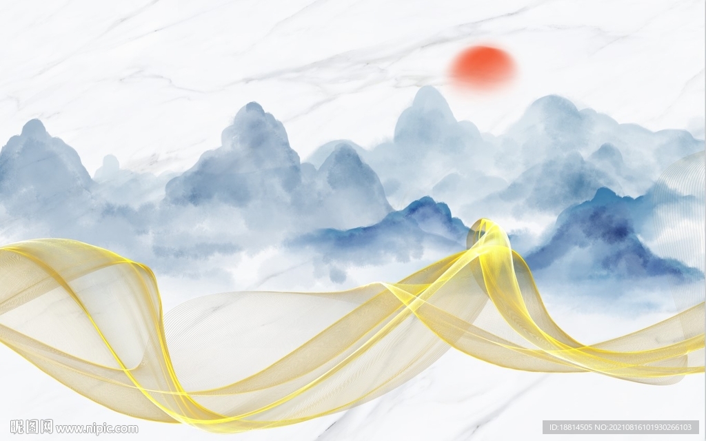 新中式电视背景墙