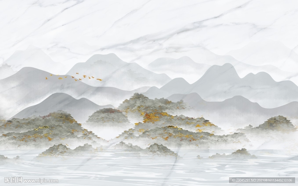 新中式电视背景墙