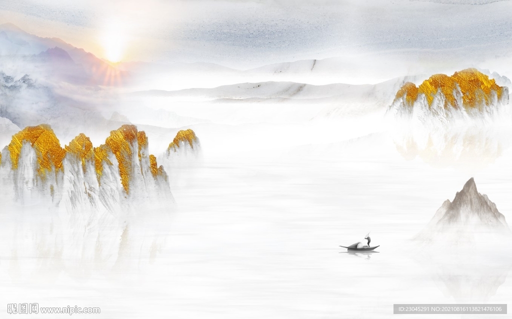 新中式电视背景墙