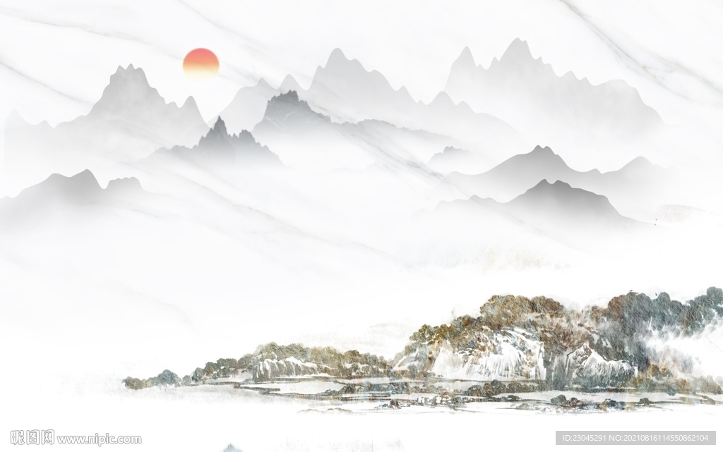 新中式电视背景墙