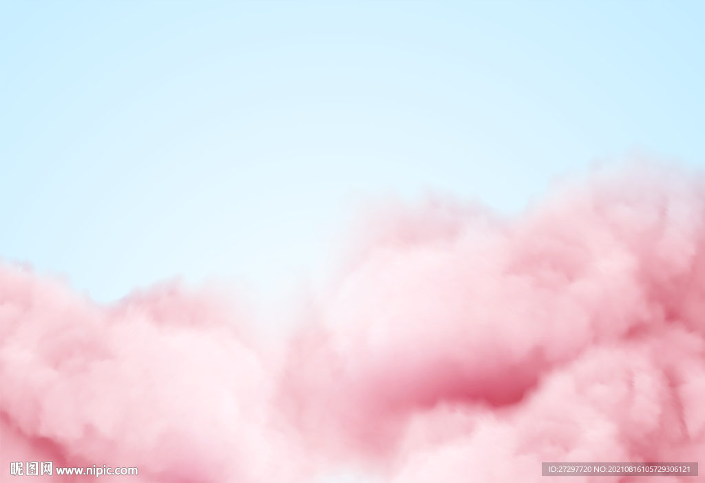 手绘天空云