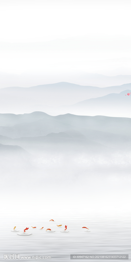 最新玄关山水 文件分层图 