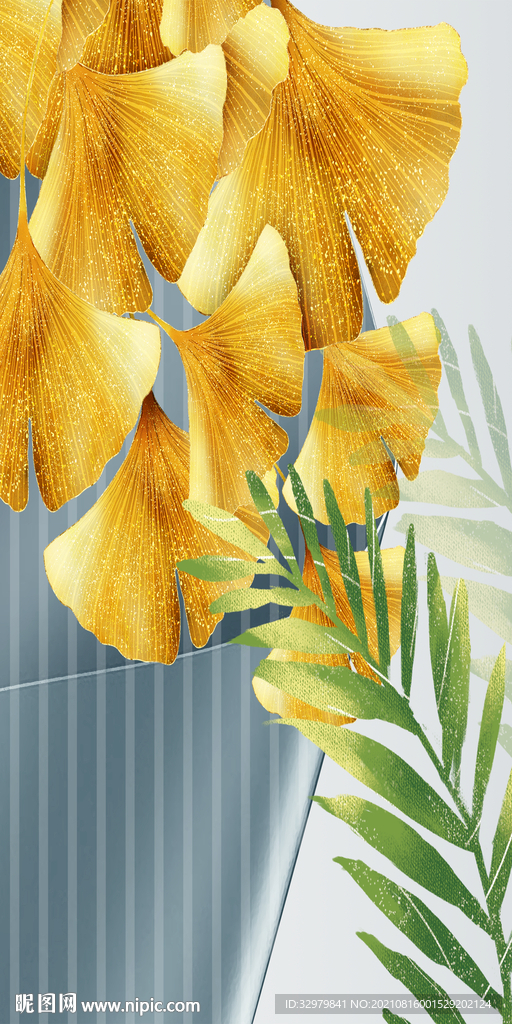 银杏 玄关新画 TIF分层图 