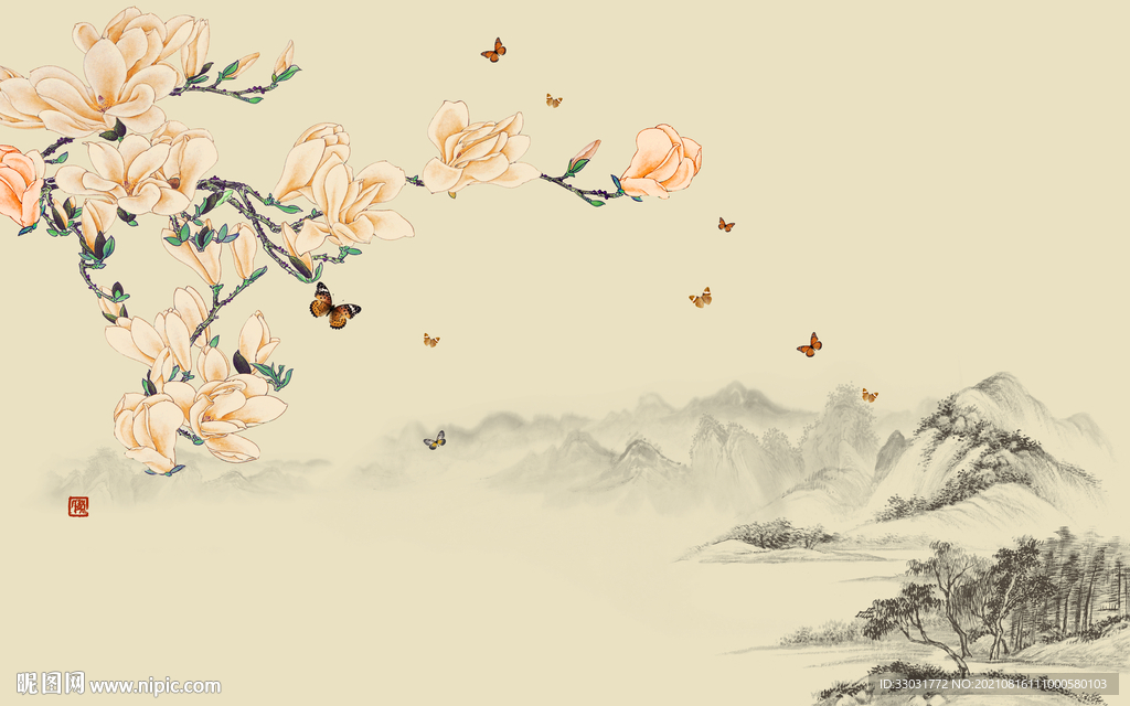 水墨中国背景