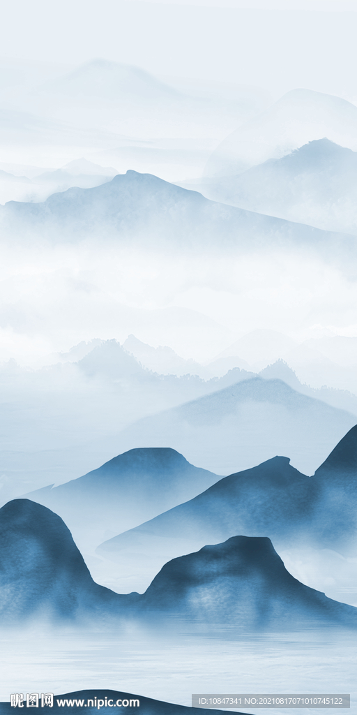 高端山水玄关画 TIF分层图