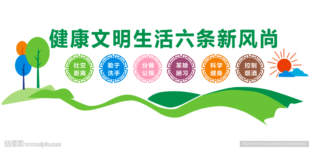 健康文明生活六条新风尚