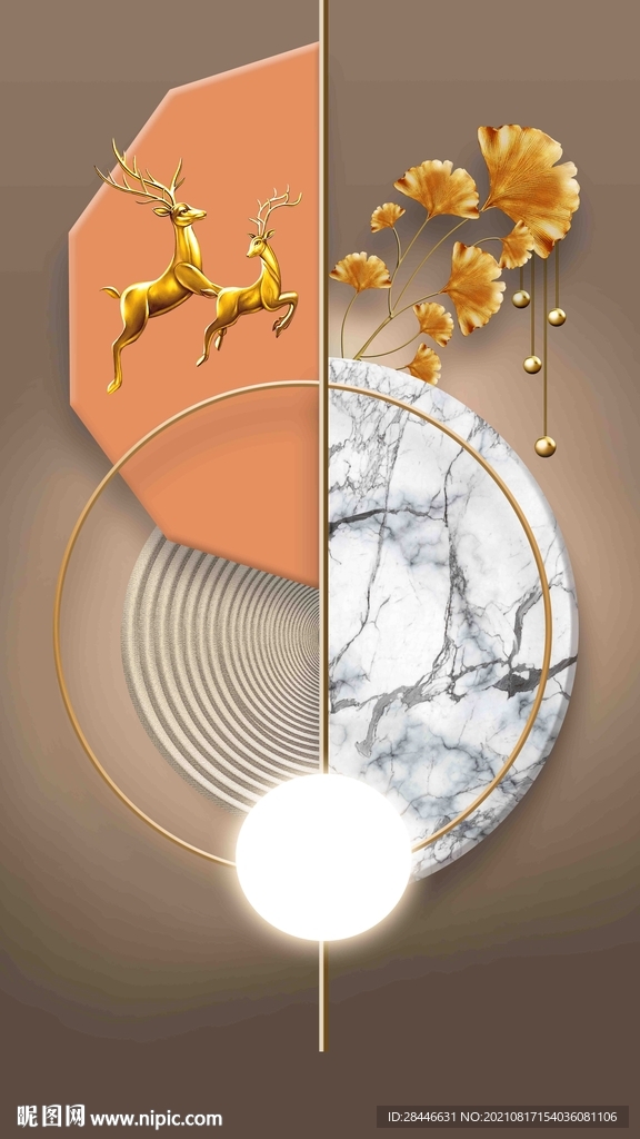 玄关装饰画背景墙