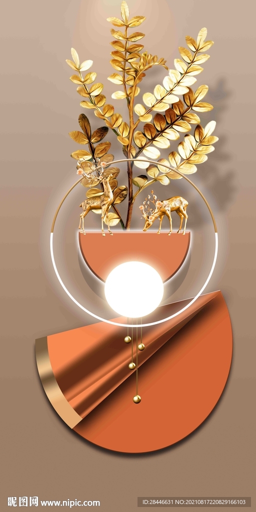 玄关装饰画背景墙