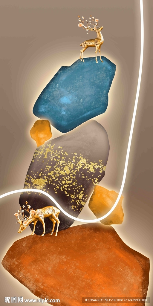 玄关装饰画背景墙