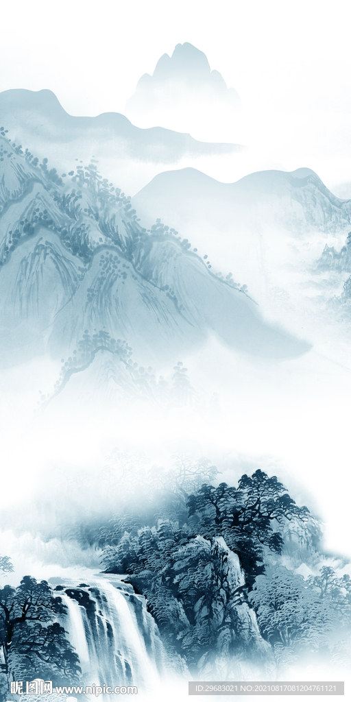 背景墙无框画玄关 分层文件  