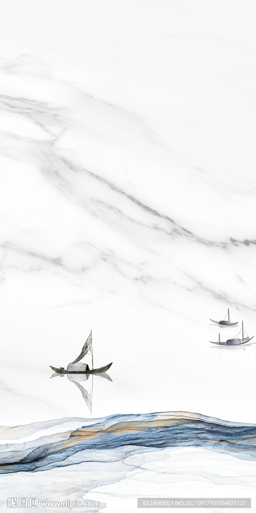 爵士白玄关画 TIF分层图