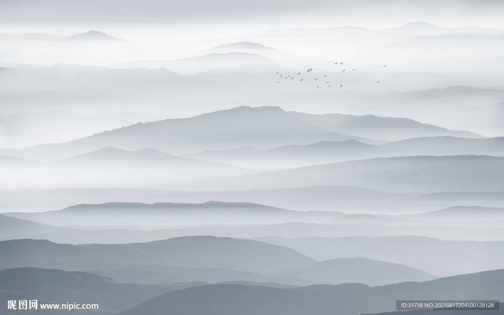 水墨山水画