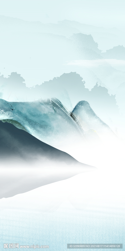 别墅高档玄关山水 TIF分层