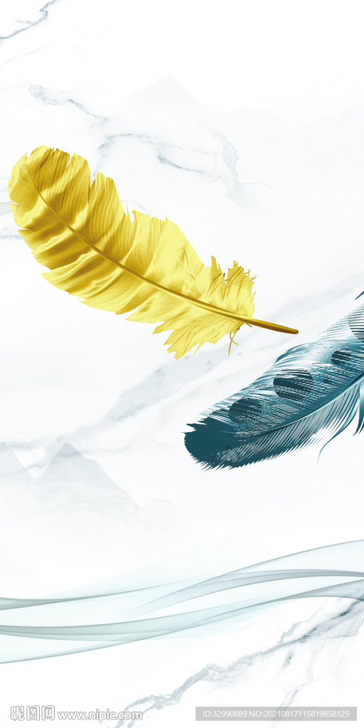 意境 无框玄关山水 TIF分层