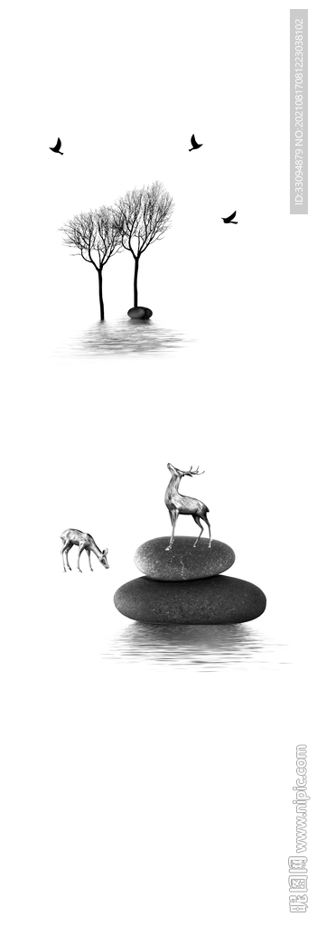 高清分层彩白彩透明底平开门写真