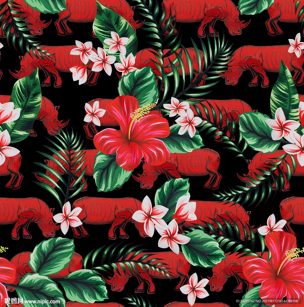 花朵 动物 叶子 花丛 女装 