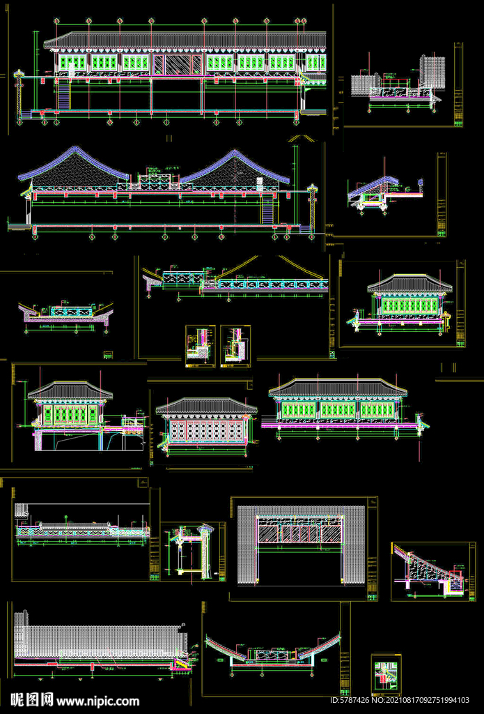 中式四合院建筑图纸