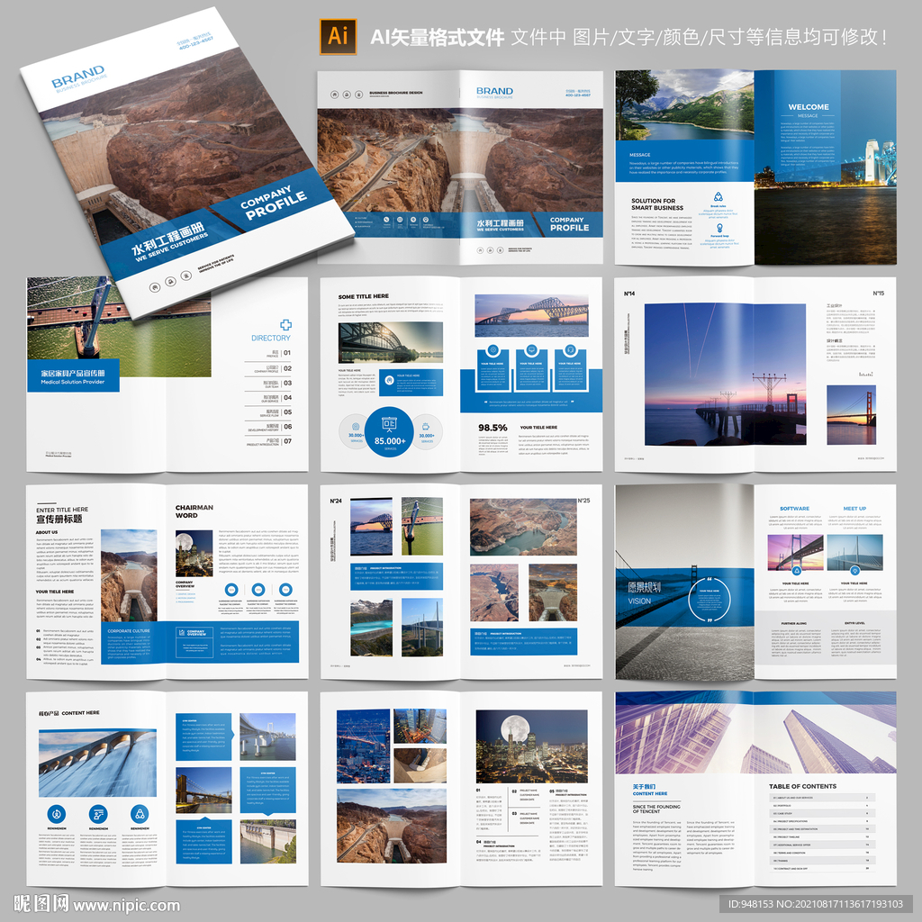 水利工程画册 宣传册