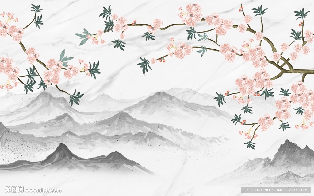 新中式背景墙