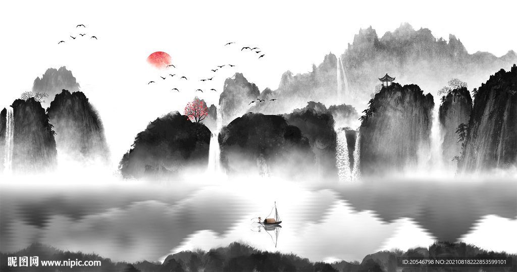 新中式水墨画