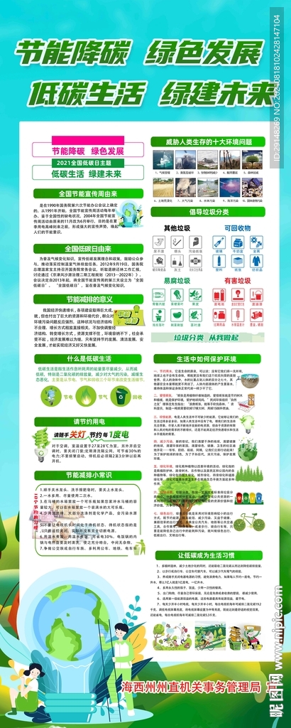 2021全国节能宣传易拉宝