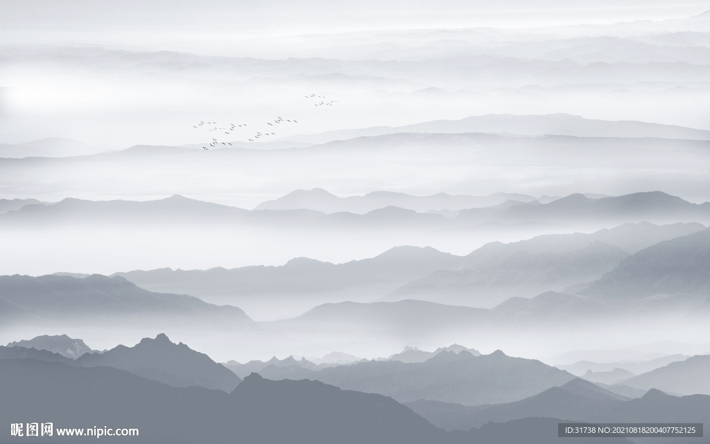 水墨山水画