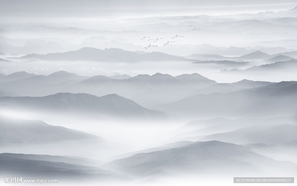 水墨山水画