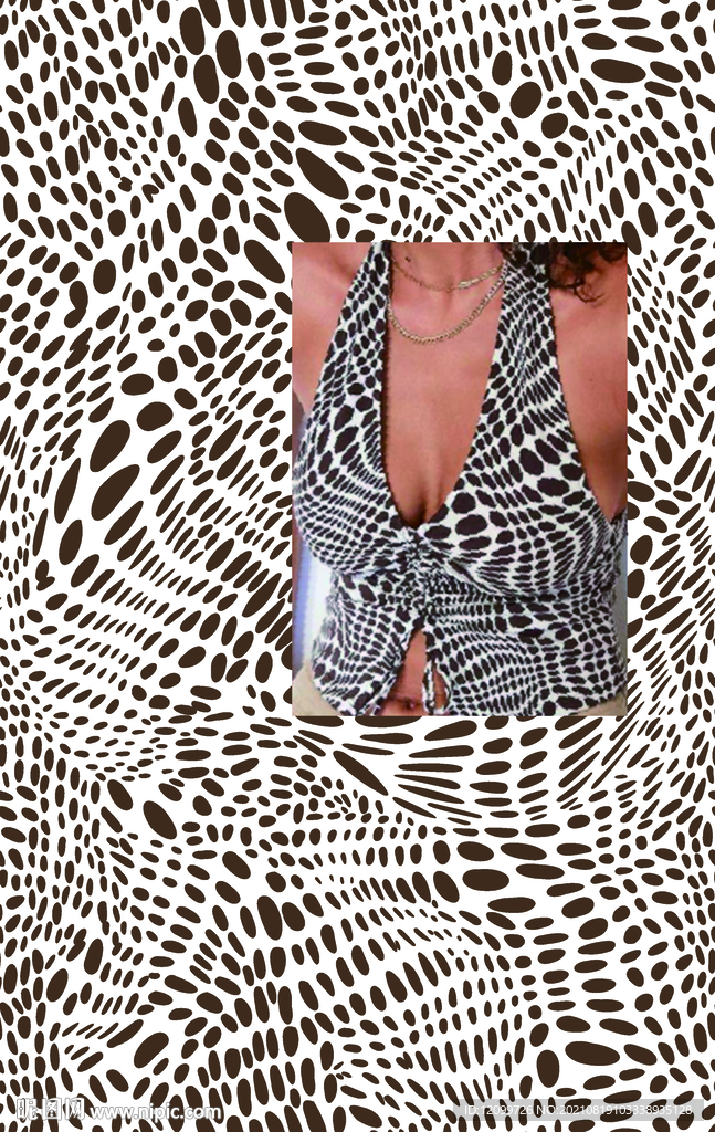 高清时尚豹纹数码印花