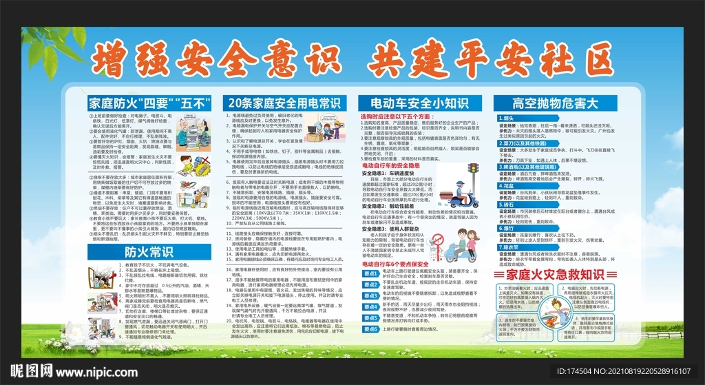 消防安全知识宣传展板