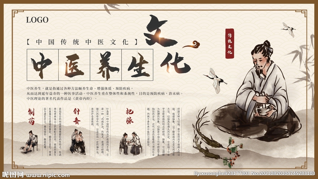 中医养生展板