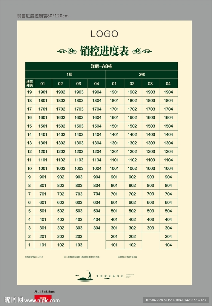 销控表