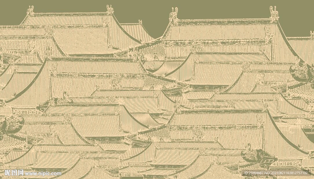 楼阁背景墙
