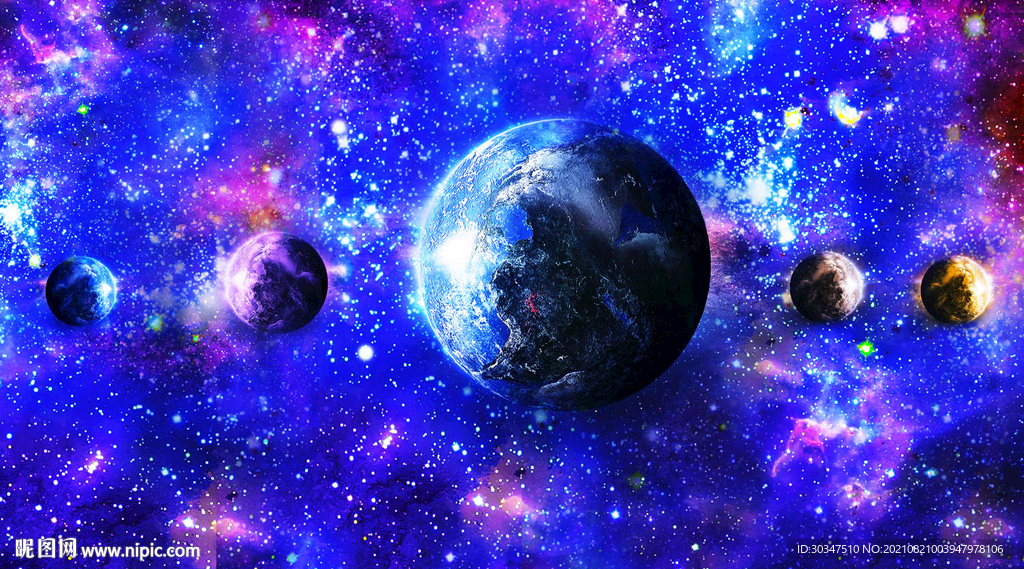 星空背景墙恒星宇宙背景