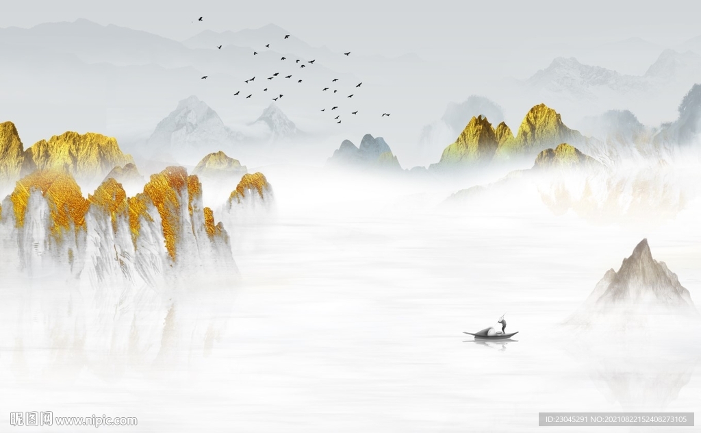 新中式电视背景墙