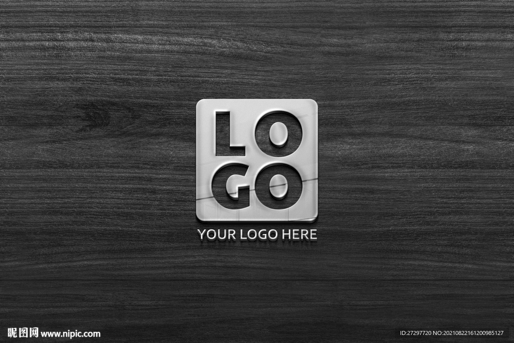 金属logo样机