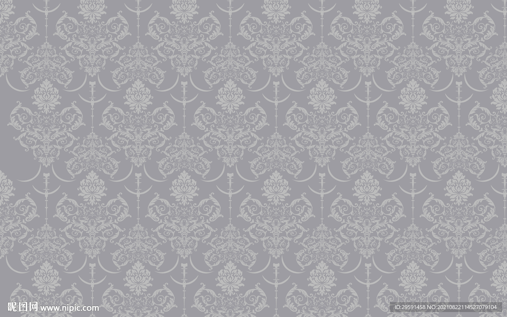 欧式花纹背景墙