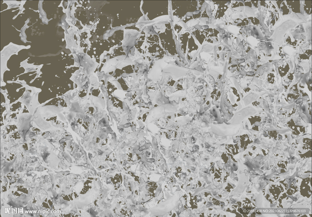 牛奶喷溅背景墙