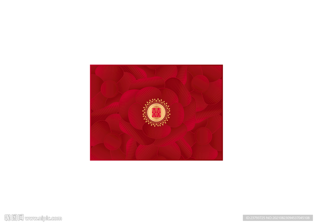 矢量花底纹