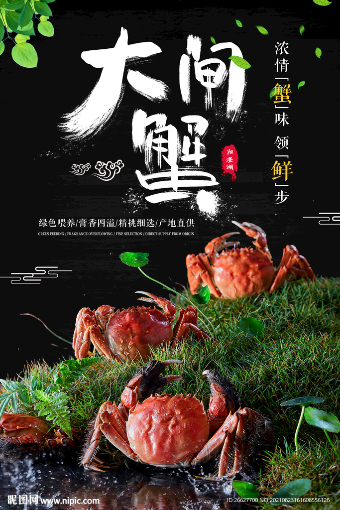 大闸蟹海报