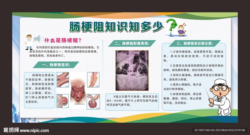 肠梗阻  X线 疝气 宣传栏