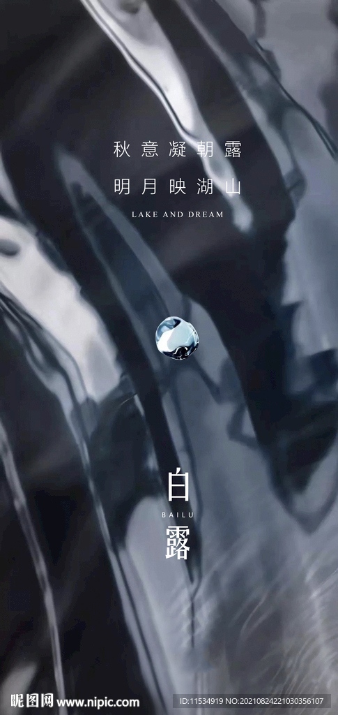 白露节气海报