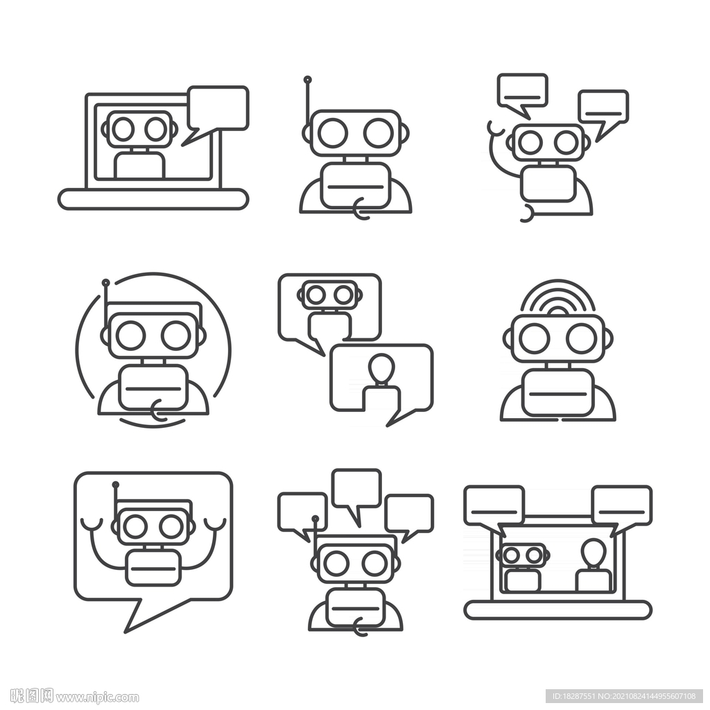 机器人相关图标