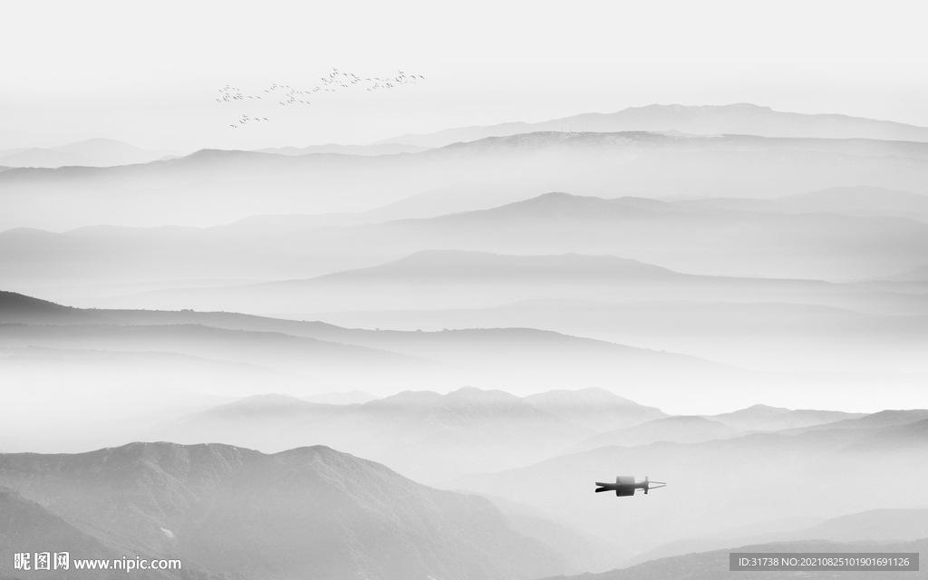 水墨山水画
