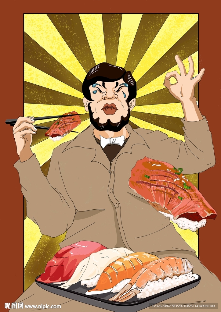 寿司店海报菜单素材