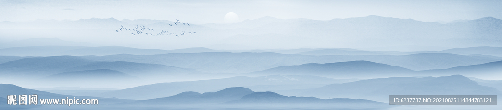 水墨山水画