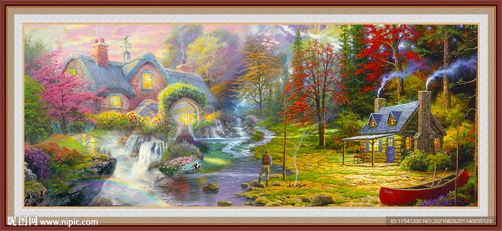 山水油画