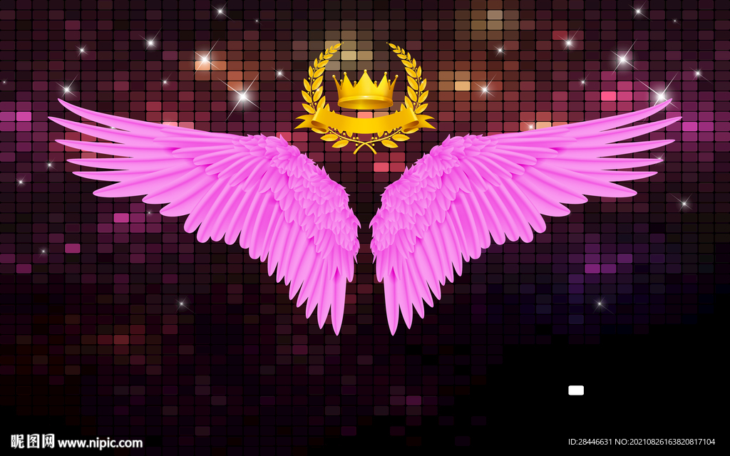 网红翅膀北欧背景墙