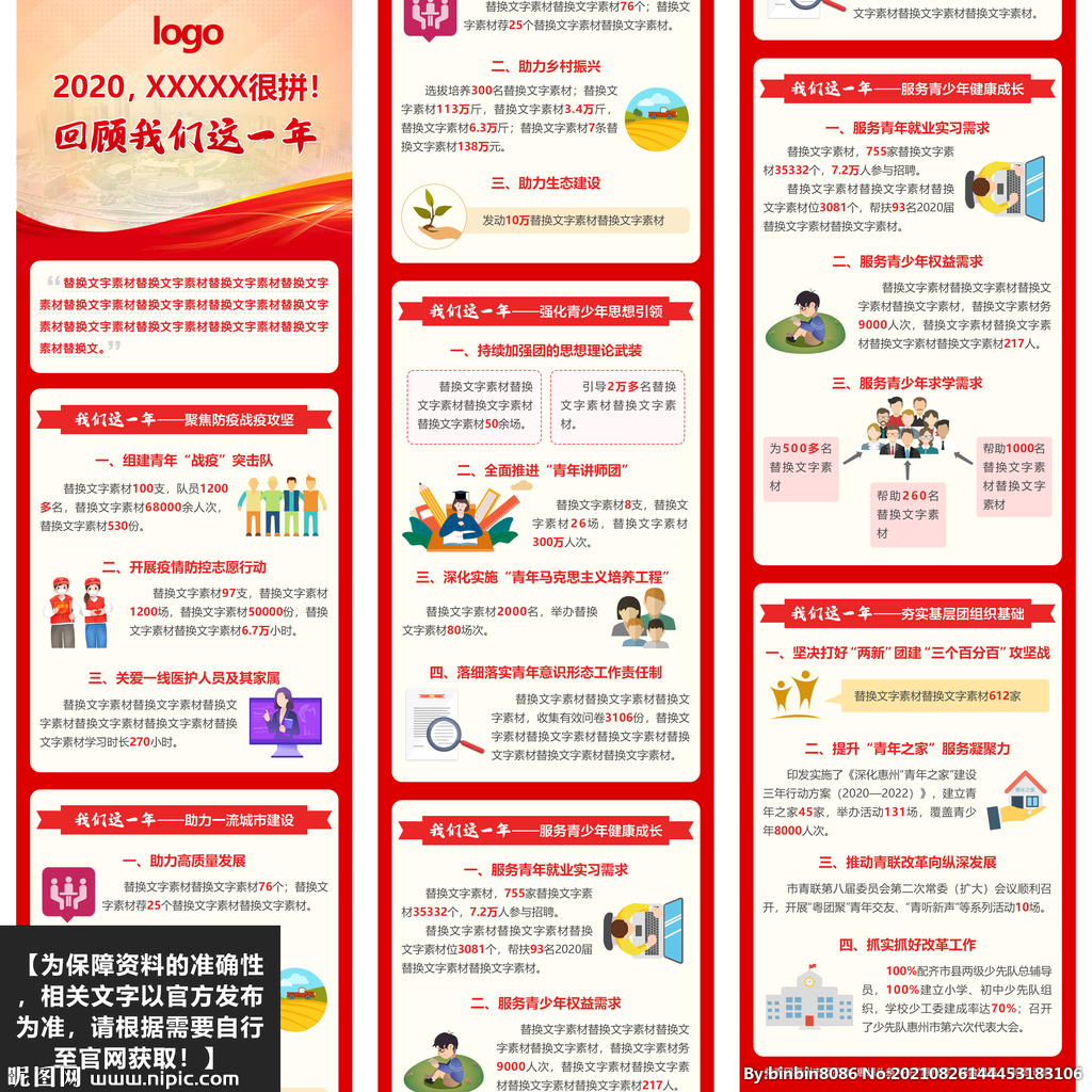回顾我们这一年长图图解设计